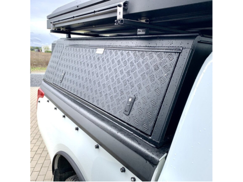Hardtop Explorer noir strié Mitsubishi L200 / Fiat Fullback 2016+ double cabine Alu-Cab