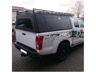 Hardtop Explorer noir lisse Isuzu D-Max 2012-2020 Space-Cab Alu-Cab