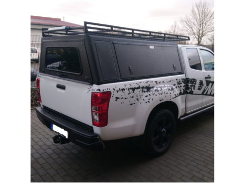 Hardtop Explorer noir lisse Isuzu D-Max 2012-2020 Space-Cab Alu-Cab