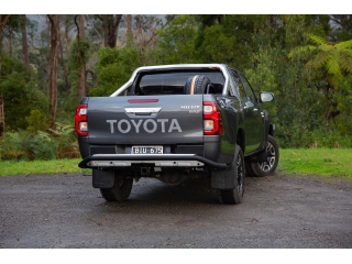SUMMIT RAW REAR BUMPER 20ON HILUX OE TOWBAR/SENSORS