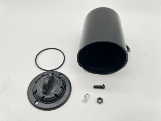 Support de manomètre orientable - PVC noir - Ø52mm