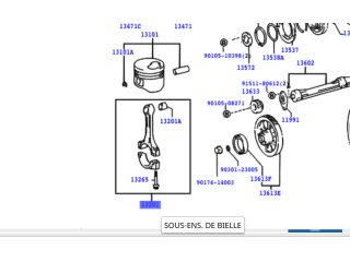 Bielle moteur KZJ7 KZJ9