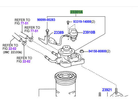 Support filtre gasoil avec emplacement réchauffeur KDJ120 KDJ125