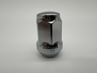 Ecrou de roue chromé 12x125 - Hex 19mm - Cône 60° - L35mm N4-Offroad