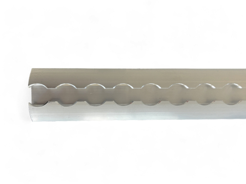 Rail arrimage Aero semi circulaire aluminium anodise 2000m