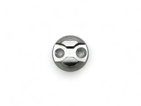 Plaquette simple ancrage Aero aluminium anodise
