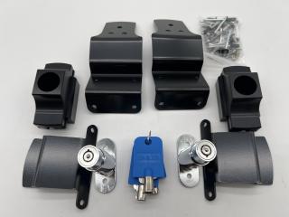 Set de 2 verrous anti effraction portes avant Mercedes Sprinter - 4 Clefs - Anodisage noir