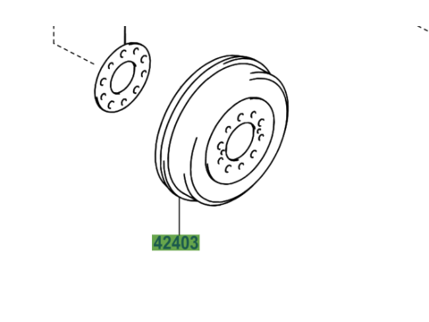 Tambour de frein arrière Hilux Vigo