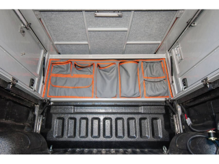 Sac en toile coté cabine hardtop camper Alu-Cab