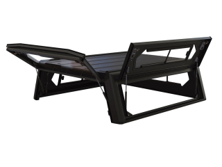 Hardtop Contour noir/ lisse avec fenêtre latérale pour Nissan Navara NP300 EU 2015+ double cabine Alu-Cab