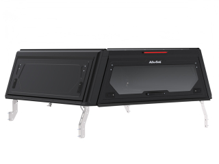 Hardtop Contour noir/ lisse sans fenêtre latérale pour Toyota Hilux Revo 2016+ double cabine Alu-Cab