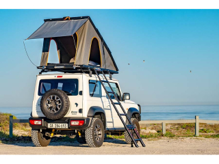Alu-Cab Aluminium-Telescopic ladder for Roof top tent 2 meter with bag