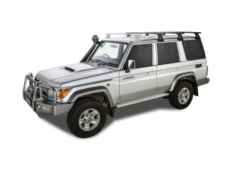Kit 3 barres de toit 1500mm noire Vortex avec pieds RL150 Toyota Land Cruiser série 76 2007-