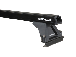 Kit 2 barres de toit avant/milieu noire 1500mm Heavy Duty avec pieds RLTF Hyundai iLoad 2008-2021