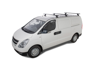 Kit 3 barres de toit noire Vortex 1500mm avec pieds RLTF Hyundai iLoad 2008-2021