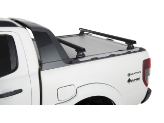 Kit 2 barres de toit noire Heavy Duty 1500mm avec pieds RLT600 Ford Ranger Wildtrak T6/T7/T8 2012-2022
