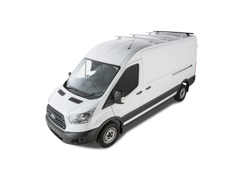 Kit 1 barre de toit noire 1800mm Vortex avec pieds RLTP Ford Transit 2014-