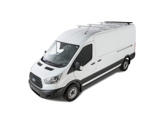 Kit 1 barre de toit noire Heavy Duty 1500mm avec pieds RLTP Ford Transit 2014-