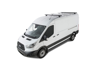Kit 2 barres de toit noire Heavy Duty 1800mm avec pieds RLTP Ford Transit 2014-