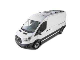 Kit 4 barres de toit noire 1800mm Vortex avec pieds RLTP Ford Transit 2014-