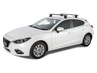 Kit 2 barres de toit noire Vortex 1260mm avec pied 2500 FMP Subaru Tribeca 2006-2014