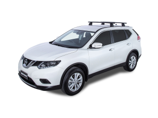 Kit 2 barres de toit noire Vortex 1180mm pied 2500 FMP Nissan X-Trail Gen III T32 2014-2022