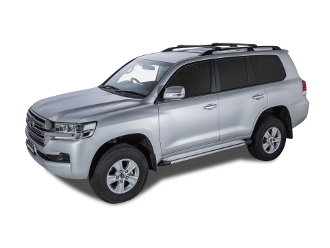 Kit 2 barres de toit noire 965 mm Vortex montage StealthBar Toyota Land Cruiser série 200 2007-2021