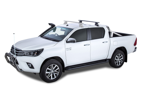 Kit 1 barre de toit arrière noire Vortex 1260mm avec pieds 2500 Toyota Hilux Revo 2015-