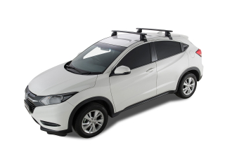 Kit 2 barres de toit noire Vortex 1180 mm avec montage en gouttière Honda HR-V Gen II 2015-2022