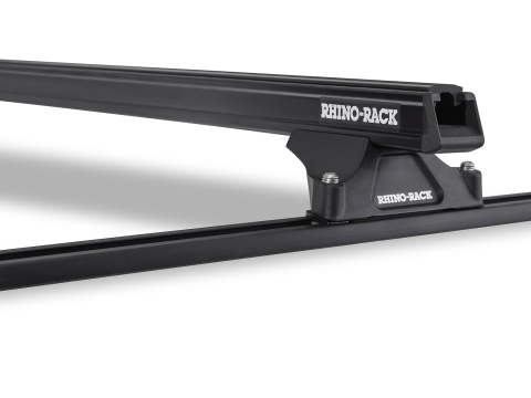 Kit 2 barres de toit noire 1250mm Heavy Duty RLTP Trackmount