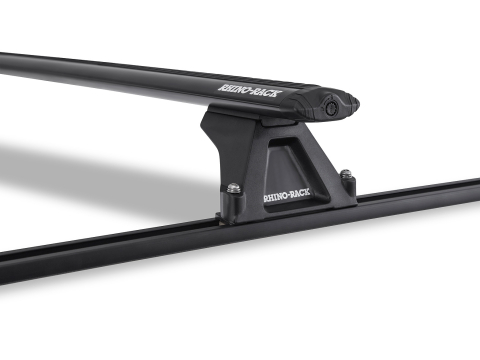 Kit 2 barres de toit noire Vortex 1260mm Trackmount avec pieds RLTF Jeep Grand Cherokee ZG 1996-1999