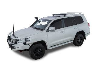 Kit 1 barre de toit avant noire Heavy Duty 1375mm avec pied RCH Toyota Land Cruiser série 200 2007-2021