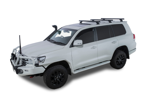 Kit 3 barres de toit noire 1375mm Heavy Duty avec pieds RCH Toyota Land Cruiser série 200 2007-2021
