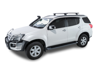 Kit 2 barres de toit noire Vortex 1260mm RCL Isuzu MU-X Gen1 LS-T 2013-2021