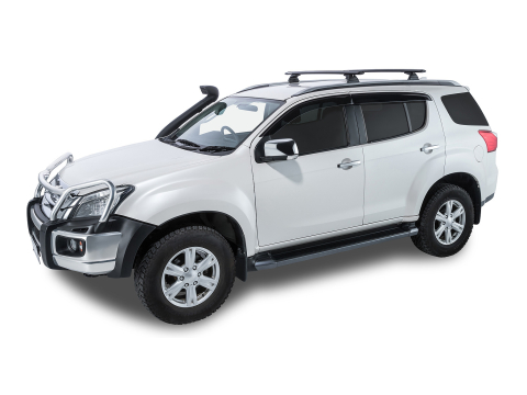 Kit 2 barres de toit noire Vortex 1260mm RCL Isuzu MU-X Gen1 LS-T 2013-2021