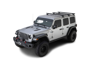 Kit 3 barres de toit noire 1500mm RCL Rhino-Rack Backbone Heavy Duty Jeep Wrangler JL 2019-