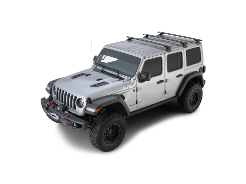 Kit 3 barres de toit noire Vortex 1500mm RCL Backbone Jeep Wrangler JL 2019-