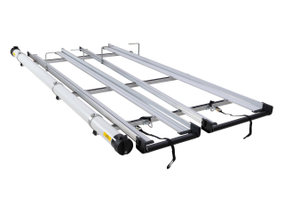 Système de porte-échelle double CSL 3 0 m avec conduit Toyota Hiace Gen V 2005-2019