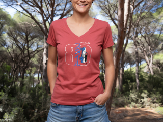 Tshirt femme HDJ80 Dream Team Car corail