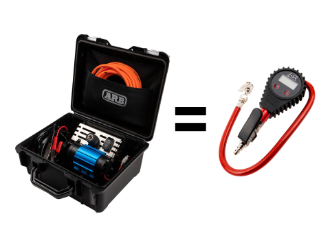 PROMO Malette compresseur simple 12V ARB + Manomètre digital