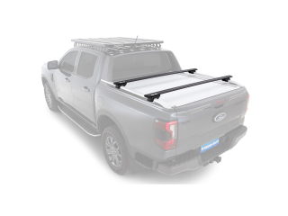 Kit 2 barres de toit Rhino Rack Sportz 1650mm Ford Ranger T9 Wildtrak avec rails de toit 2022+