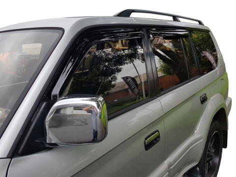 Jeu 4 déflecteurs vitre avant et arrière Toyota KZJ95 KDJ95