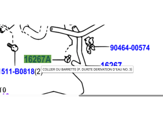 Collier durite de refroidissement