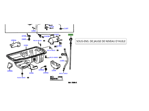 Jauge de niveau huile moteur HDJ80 24s