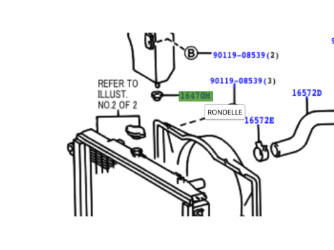 Silent bloc sous vase d'expansion HDJ100 KDJ9