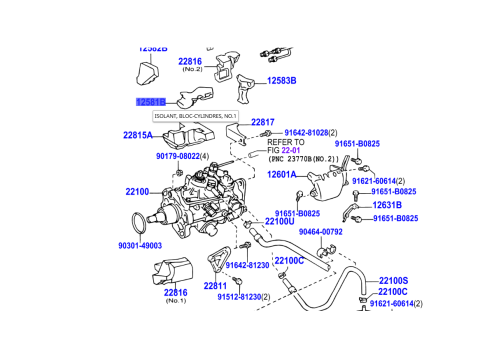 Mousse isolante phonique pompe injection No1 HDJ100