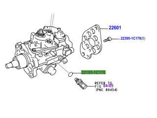 Joint torique de sonde de température de gasoil sur pompe injection