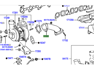 Coude descente de turbo KDJ9 KDJ12 163cv 166cv - entre turbo et primaire d'échappement