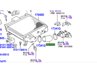 Durite entrée air entre intercooler et admission KDJ9 KDJ12 163cv