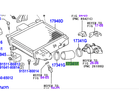 Durite entrée air entre intercooler et admission KDJ9 KDJ12 163cv